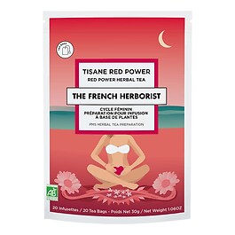 Tisane Red Power - Cycle Féminin - Préparation à Base de Plantes